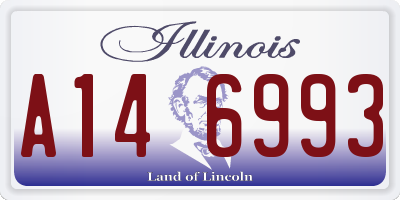 IL license plate A146993