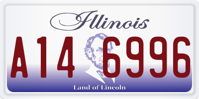 IL license plate A146996