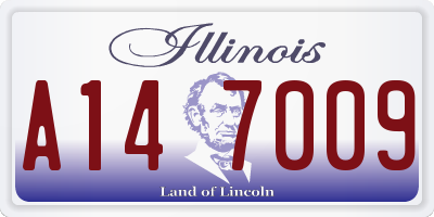 IL license plate A147009
