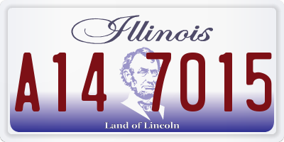 IL license plate A147015