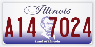 IL license plate A147024