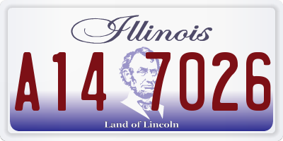 IL license plate A147026