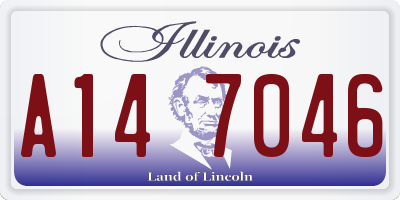 IL license plate A147046