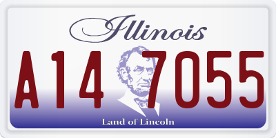 IL license plate A147055