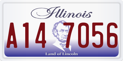 IL license plate A147056