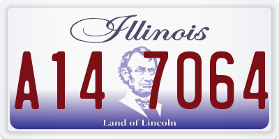 IL license plate A147064