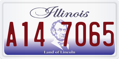 IL license plate A147065