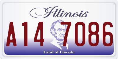 IL license plate A147086