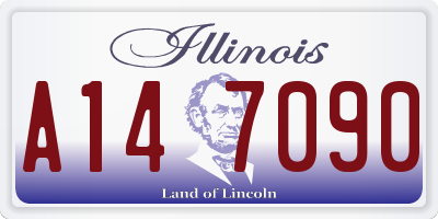 IL license plate A147090