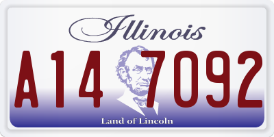 IL license plate A147092