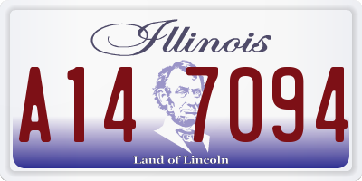 IL license plate A147094