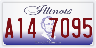 IL license plate A147095