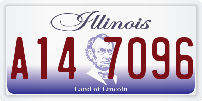 IL license plate A147096