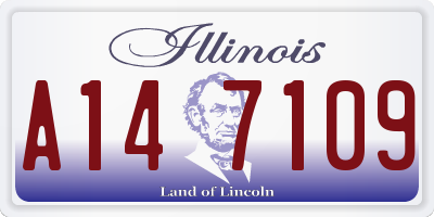 IL license plate A147109