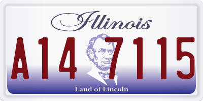 IL license plate A147115