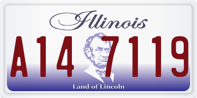 IL license plate A147119