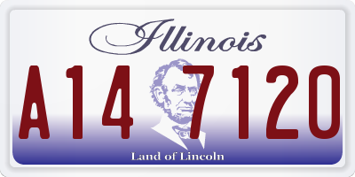 IL license plate A147120