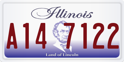 IL license plate A147122