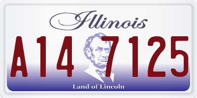IL license plate A147125