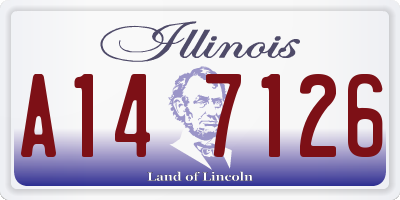 IL license plate A147126