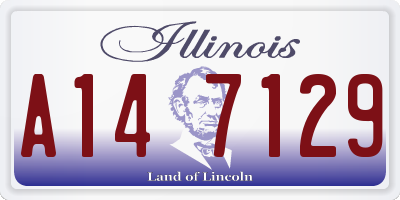 IL license plate A147129