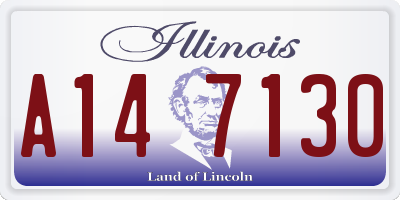 IL license plate A147130