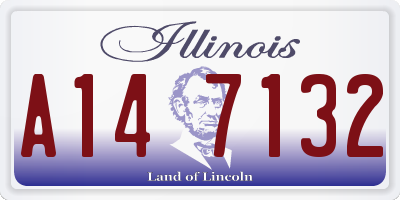 IL license plate A147132