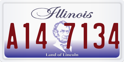 IL license plate A147134