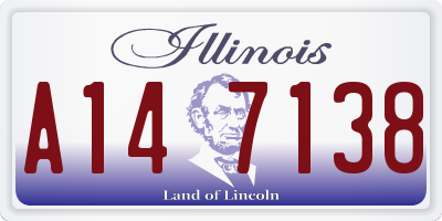 IL license plate A147138