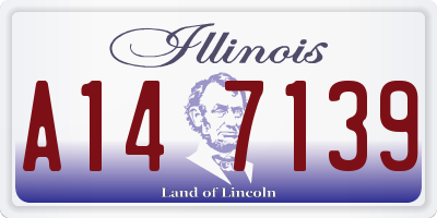 IL license plate A147139