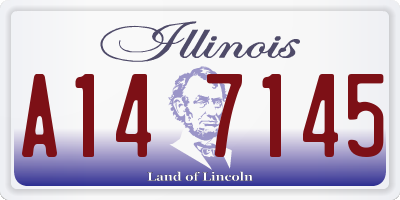 IL license plate A147145