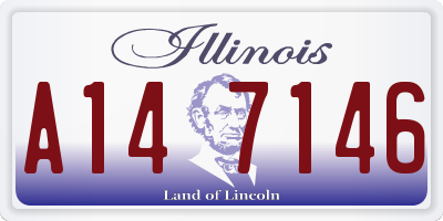 IL license plate A147146
