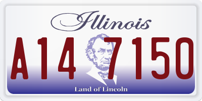 IL license plate A147150