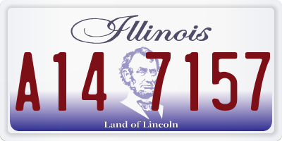 IL license plate A147157