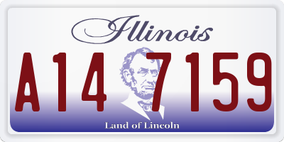 IL license plate A147159