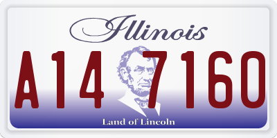 IL license plate A147160