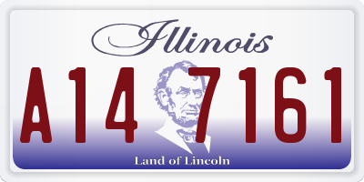 IL license plate A147161