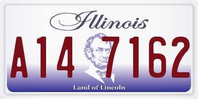 IL license plate A147162