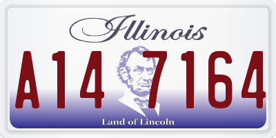 IL license plate A147164