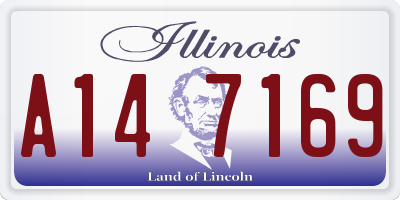 IL license plate A147169