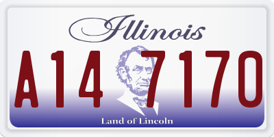 IL license plate A147170