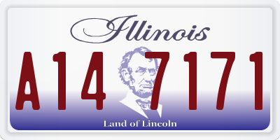 IL license plate A147171