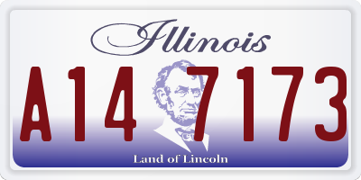 IL license plate A147173