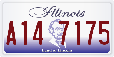 IL license plate A147175