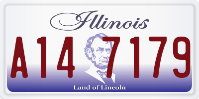 IL license plate A147179