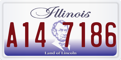 IL license plate A147186
