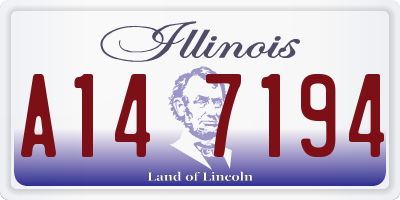 IL license plate A147194