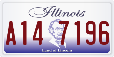 IL license plate A147196