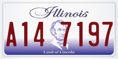 IL license plate A147197