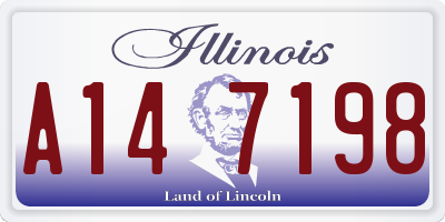 IL license plate A147198